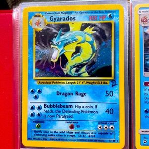 Gyarados 1999 Holo Pokemon Card 6/102 Rare Base Set #6